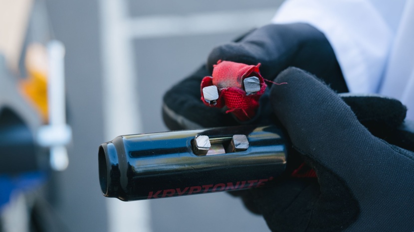 the hardened steel links are significantly hard to get through.